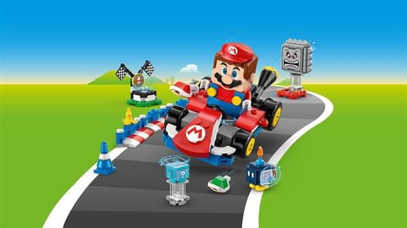 Конструктор LEGO Super Mario Mario Kart Interactive LEGO Mario та Standard Kart 278 деталей (72043)
