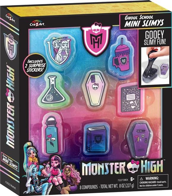 Набір слаймів Cra-Z-Art Monster High Ghoul School Mini Mania 10 в 1 (72227CRA)