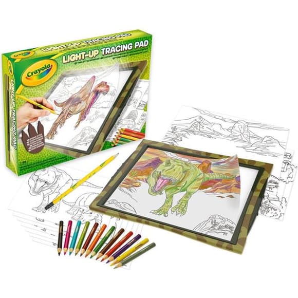 Набір для малювання Crayola Kits Динозаври з підсвічуванням (74-7497)