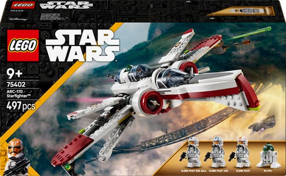 Конструктор LEGO Star Wars Зоряний винищувач ARC-170 497 деталей (75402)