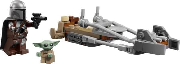 Конструктор LEGO Star Wars TM Швидкісний мотоцикл Мандалорця й Ґроґу 58 Деталей ( 75436 )