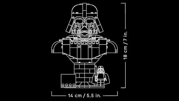 Конструктор LEGO® Star Wars™ Погруддя Дарта Вейдера, конструктор (75439)