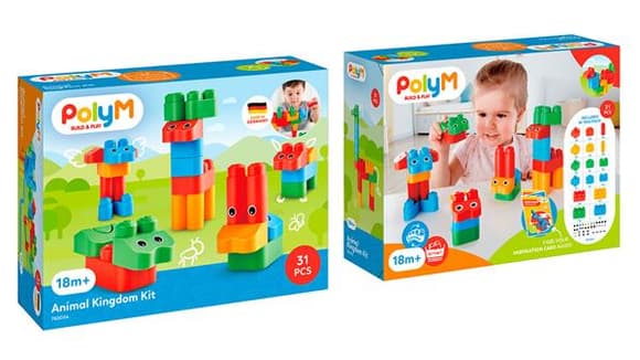 Конструктор PolyM Царство звірят 31 деталей (760004)