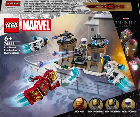 Конструктор LEGO Super Heroes Залізна людина і Залізний легіон проти солдата Гідри 135 деталей (76288)