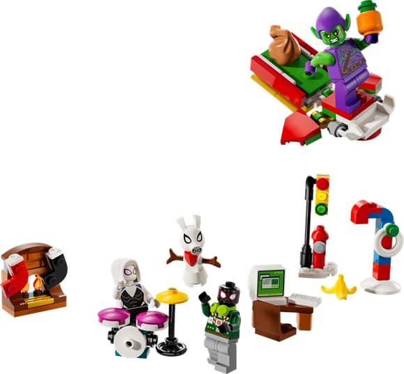 Новорічний адвент-календар 2024 LEGO Marvel Людина-павук 246 деталей (76293)