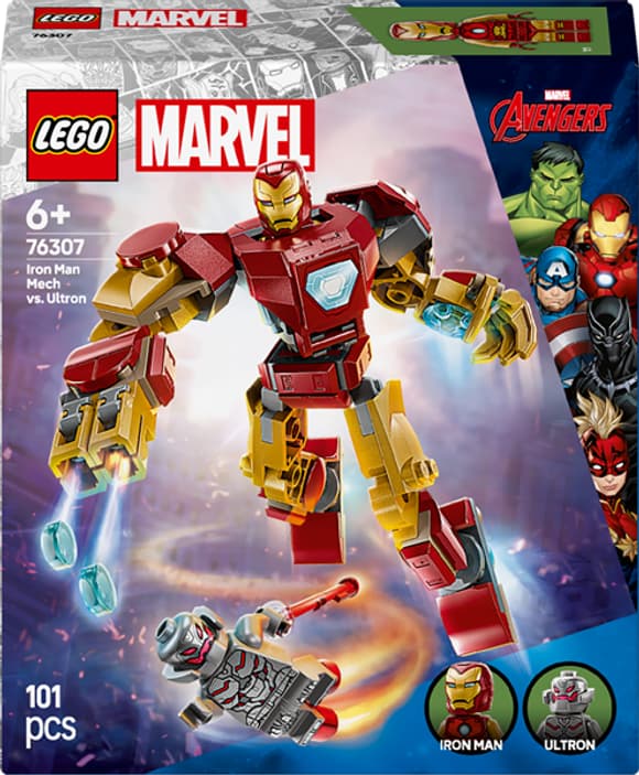 Конструктор LEGO Super Heroes Робот Залізної людини проти Альтрона 101 деталь (76307)