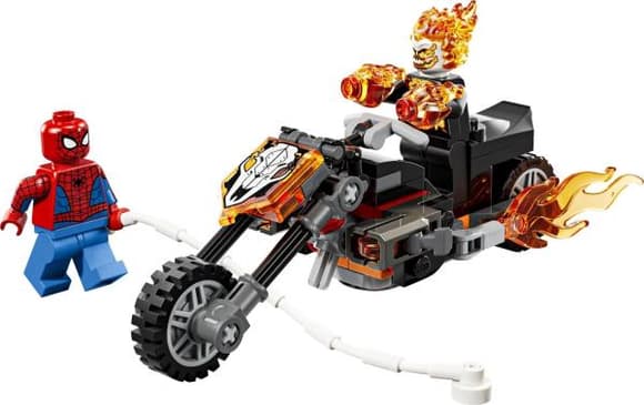 Конструктор LEGO Super Heroes Marvel Людина-павук vs Примарний вершник на мотоциклі 72 Деталі (76335)