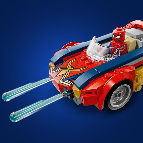 Конструктор LEGO Super Heroes Marvel Автомобіль Людини-павука vs. Отруєний Росомаха 134 Деталі ( 76336 )