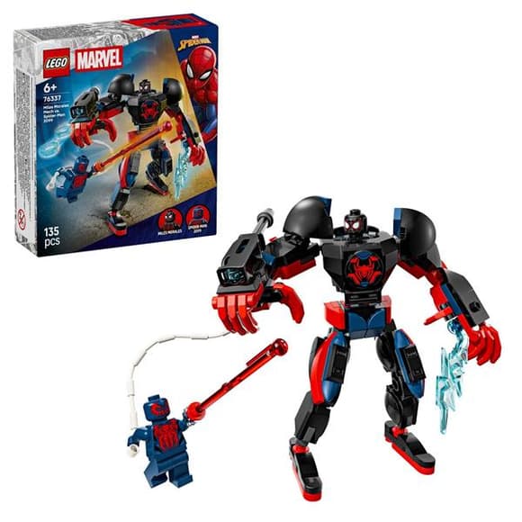Конструктор LEGO Super Heroes Marvel Робот Майлза Моралеза vs Людина-павук 2099 135 Деталей (76337)
