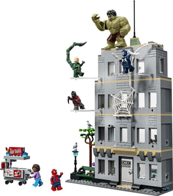 Конструктор LEGO® Marvel Епічна сутичка Людини-Павука проти Халка, 534 деталі (76350)