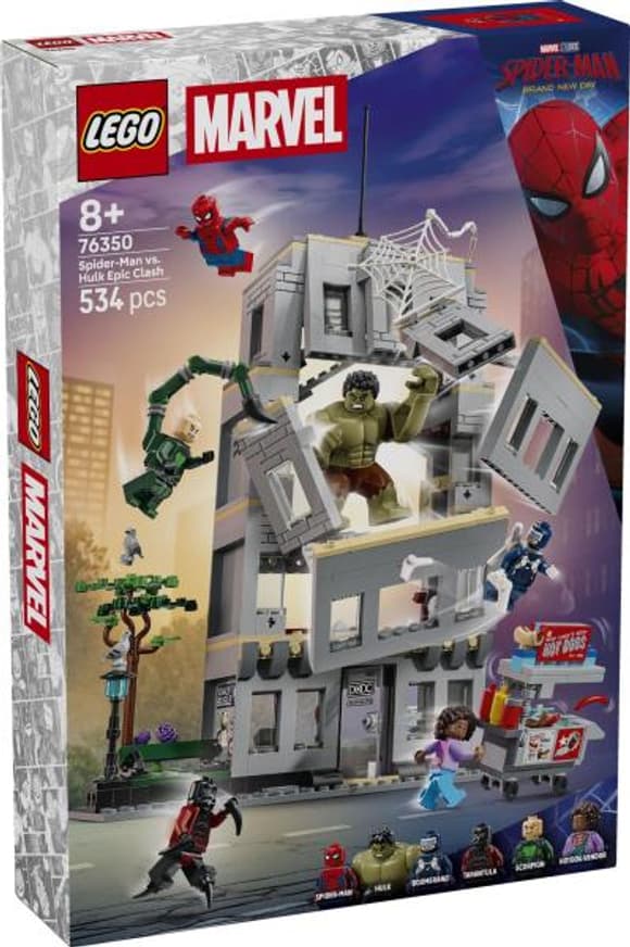 Конструктор LEGO® Marvel Епічна сутичка Людини-Павука проти Халка, 534 деталі (76350)