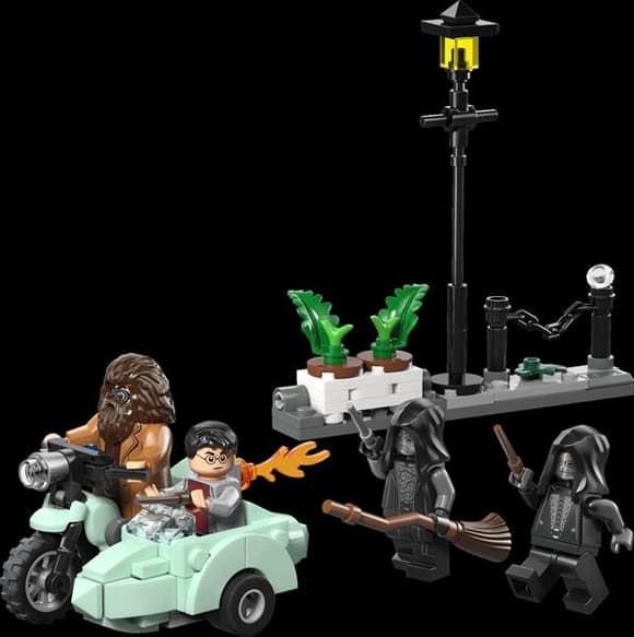 Конструктор LEGO Harry Potter TM Геґрід і Гаррі: Втеча з Тисової вулиці 124 Деталі (76459)