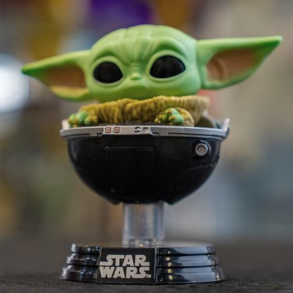 Фигурка Funko Pop! Мандалорец Малыш Грогу в коляске 11 см (76551)