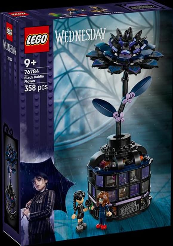 Конструктор LEGO Wednesday Цветок черной георгины 358 деталей (76784)