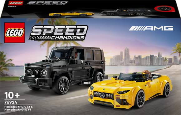 Конструктор LEGO Speed Champions Mercedes-AMG G 63 і Mercedes-AMG SL 63, 808 деталей (76924)