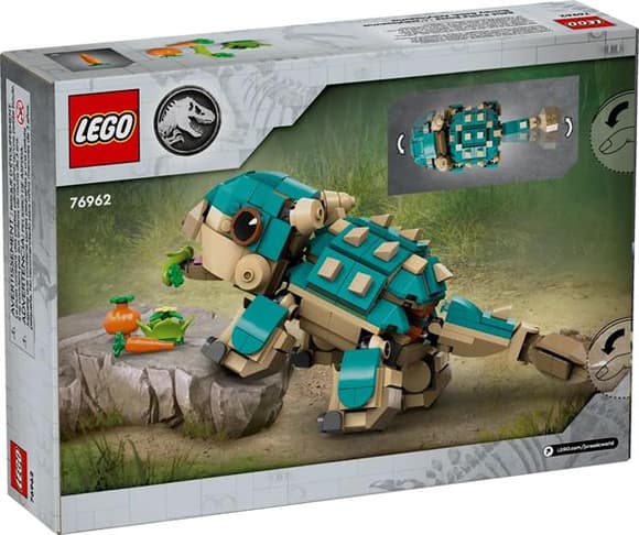 Конструктор LEGO Jurassic World Малюк Бампі Анкілозавр 358 деталей (76962)