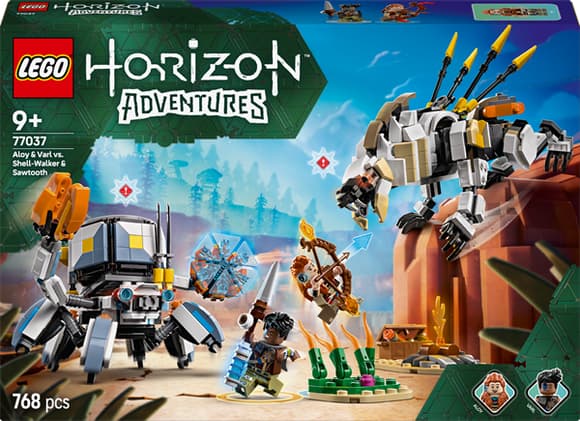Конструктор LEGO Horizon Aloy і Varl проти Shell-Walker і Sawtooth 768 деталей (77037)