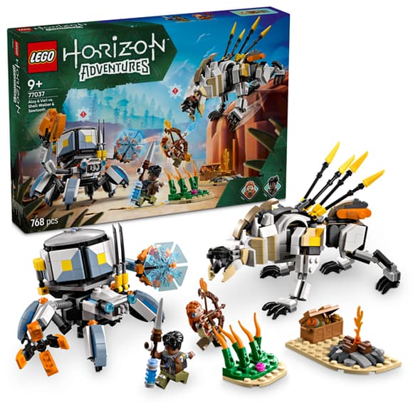 Конструктор LEGO Horizon Aloy і Varl проти Shell-Walker і Sawtooth 768 деталей (77037)
