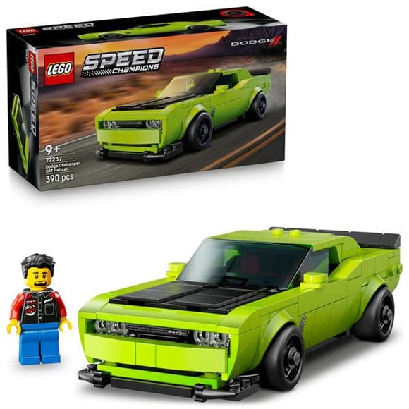 Конструктор LEGO Speed Champions Спортивний автомобіль Dodge Challenger SRT Hellcat 390 деталей (77237)