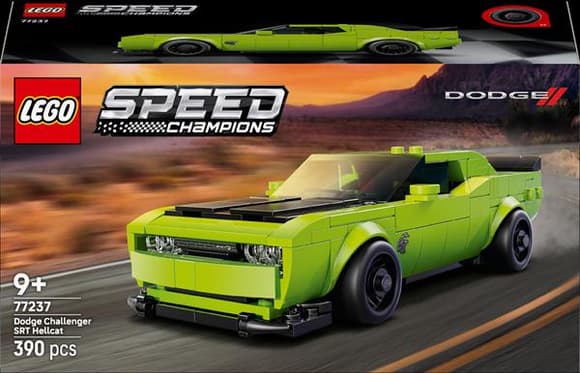 Конструктор LEGO Speed Champions Спортивний автомобіль Dodge Challenger SRT Hellcat 390 деталей (77237)