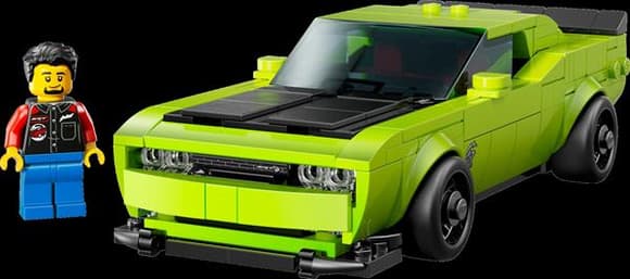 Конструктор LEGO Speed Champions Спортивний автомобіль Dodge Challenger SRT Hellcat 390 деталей (77237)
