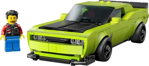 Конструктор LEGO Speed Champions Спортивний автомобіль Dodge Challenger SRT Hellcat 390 деталей (77237)