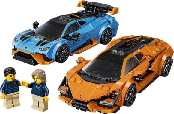 Конструктор LEGO Speed Champions Lamborghini Revuelto і Huracan STO 607 деталей (77238)