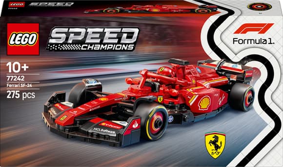 Конструктор LEGO Speed Champions Гоночный автомобиль F1 Ferrari SF-24, 275 деталей (77242)