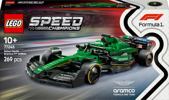 Конструктор LEGO Speed Champions Автомобіль для перегонів Aston Martin Aramco F1 AMR24, 269 деталей (77245)