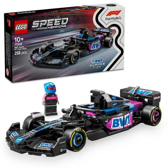 Конструктор LEGO Speed Champions Гоночный автомобиль BWT Alpine F1 Team A524, 258 деталей (77248)