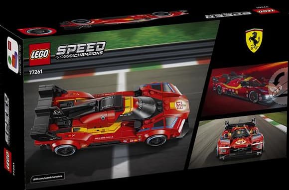 Конструктор LEGO® Speed Champions: Ferrari 499P Мерч Ferrari, 329 деталей (77261)