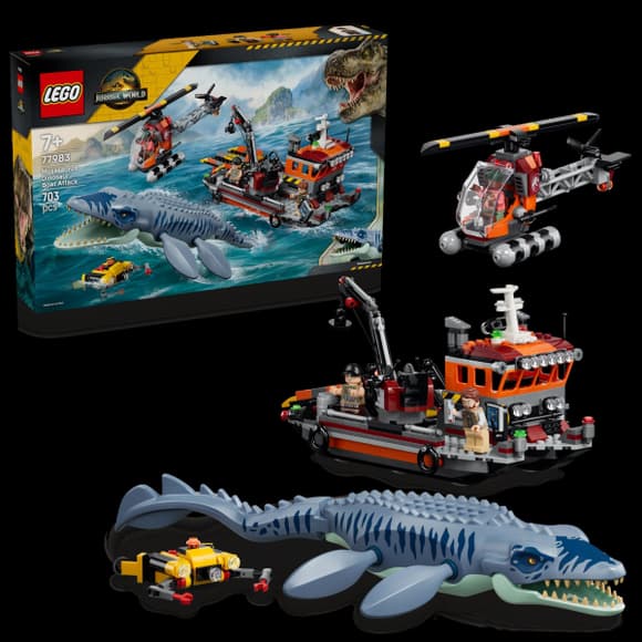 Конструктор Нападение мозазавра на корабль LEGO® Jurassic World (77983)