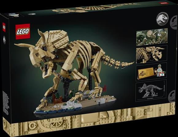Конструктор LEGO® Jurassic World Скам'янілості динозаврів: трицератопс, 1154 деталей (77985)