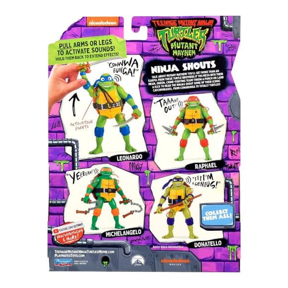 Фигурка TMNT Черепашки-ниндзя Мovie III Рафаэль 14 см со звуком (83354)