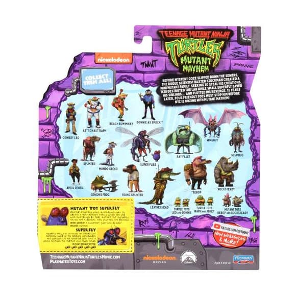 Набор фигурок TMNT Черепашки-ниндзя Суперфлайс 11 см (83481)
