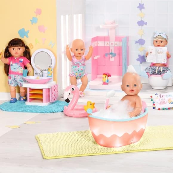 Автоматична ванночка для ляльки Baby Born Легке купання зі світлом і звуком (835784)