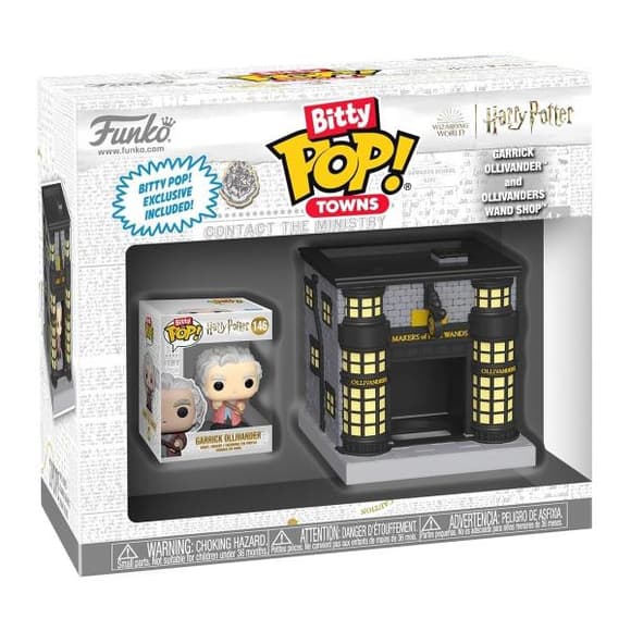 Набор фигурок Funko Pop! Bitty Town Гарри Поттер Олливандер и магазин волшебных палочек (83627)