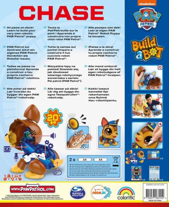 Интерактивная игрушка Build a Bot Paw Patrol Собери Гончика со звуками на англ. 20 деталей (928555.006)