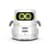Інтерактивний робот AT-Robot із сенсорним управлінням та навчальними картками українською білий (AT002-01-UKR)