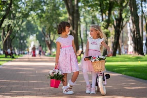 Детский велосипед Miqilong RM 12" розовый (ATW-RM12-PINK)