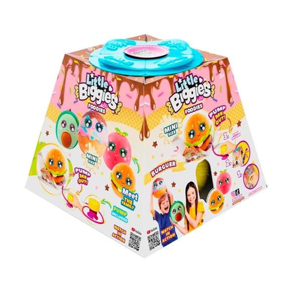 М'яка надувна іграшка Biggies Little Foodies W2 Бургер (BIG002-BU)