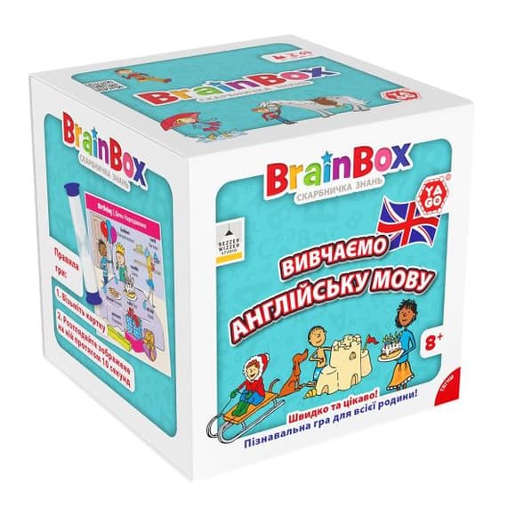 Настільна гра YaGo Brainbox Вивчаємо англійську мову (BZZBRLLE01UA)