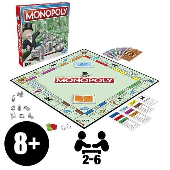 Настільна гра Hasbro Монополія класична укр. мовою (C1009)