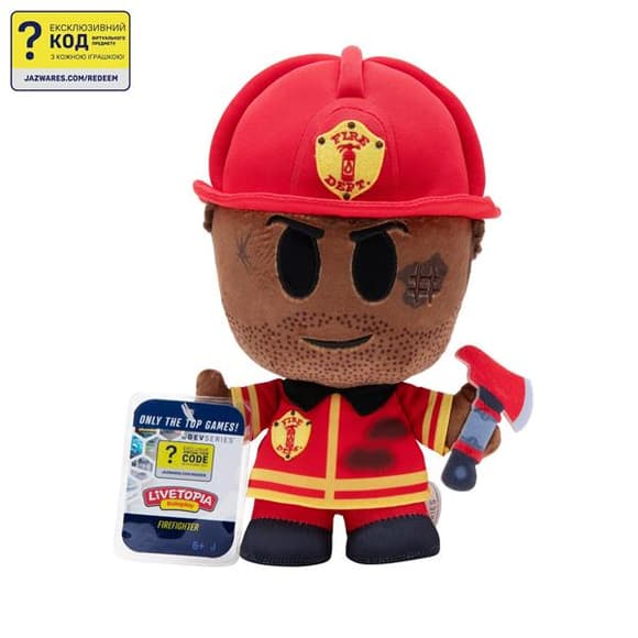 М'яка ігрaшка Devseries Collector Plush S1 Livetopia Firefighter 20 см (CRS0014)
