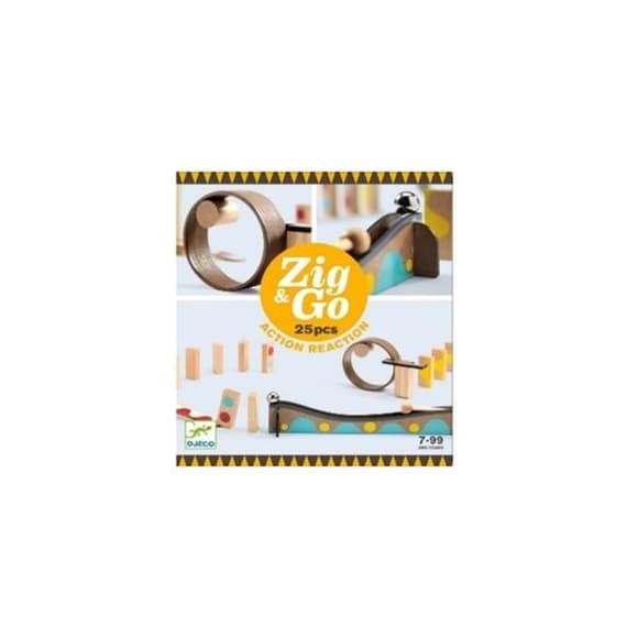 Дерев'яний конструктор DJECO Zig  Go 25 деталей (DJ05642)