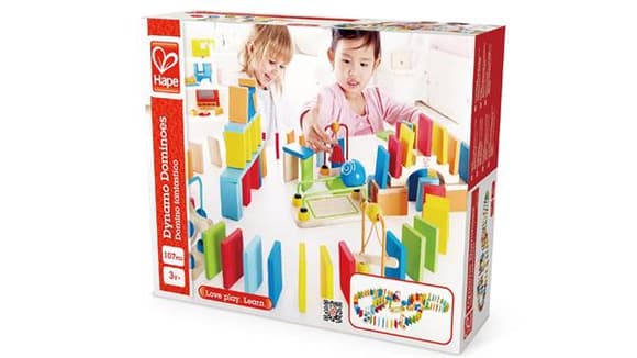 Динамічний конструктор Hape Ефект доміно 107 ел. (E1042)
