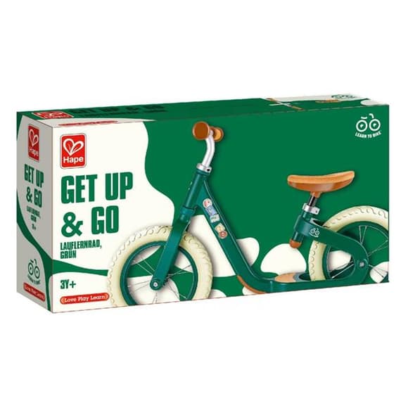 Біговел Hape Навчись кататися двоколісний 12" зелений (E1090)