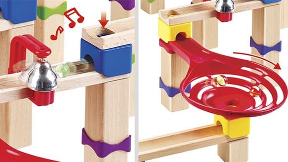 Конструктор-лабіринт Hape Marble Run Трюки та повороти 129 ел. (E1100)