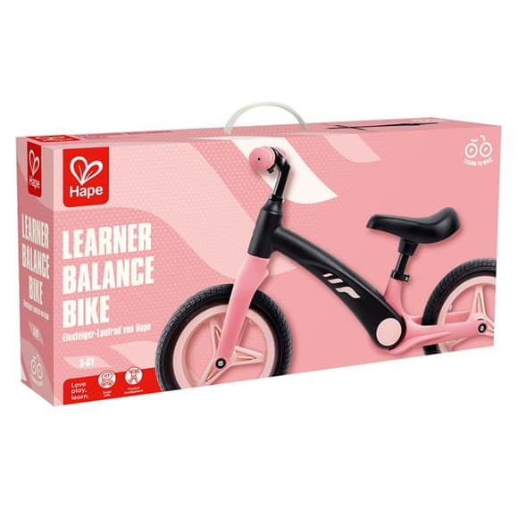 Біговел Hape двоколісний 12" рожевий (E1209)