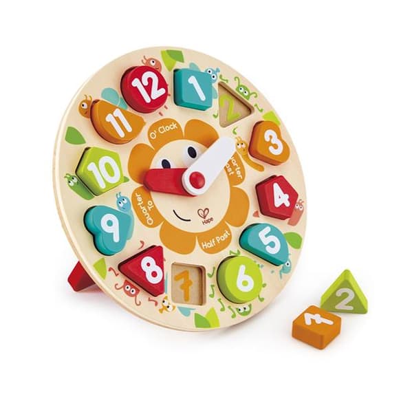 Дерев'яний пазл-сортер Hape Годинник (E1622)